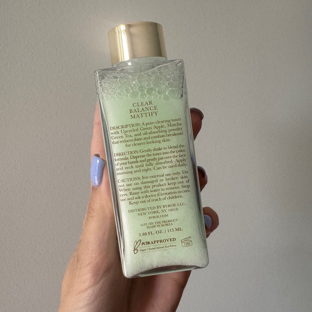 Byroe Apple Matcha Tea Clearing Toner, 115 ml - Picture 3 of 8